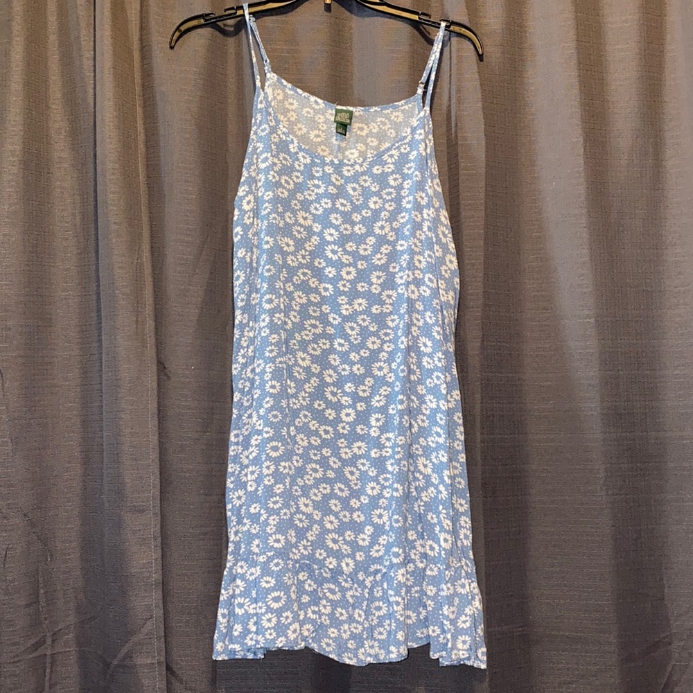 Ruffle Hem Woven Dress